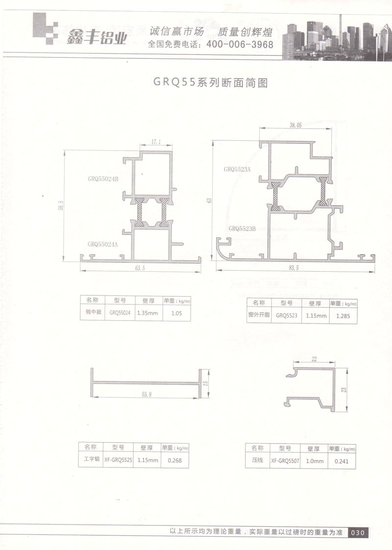 GRQ55系列斷面簡圖2