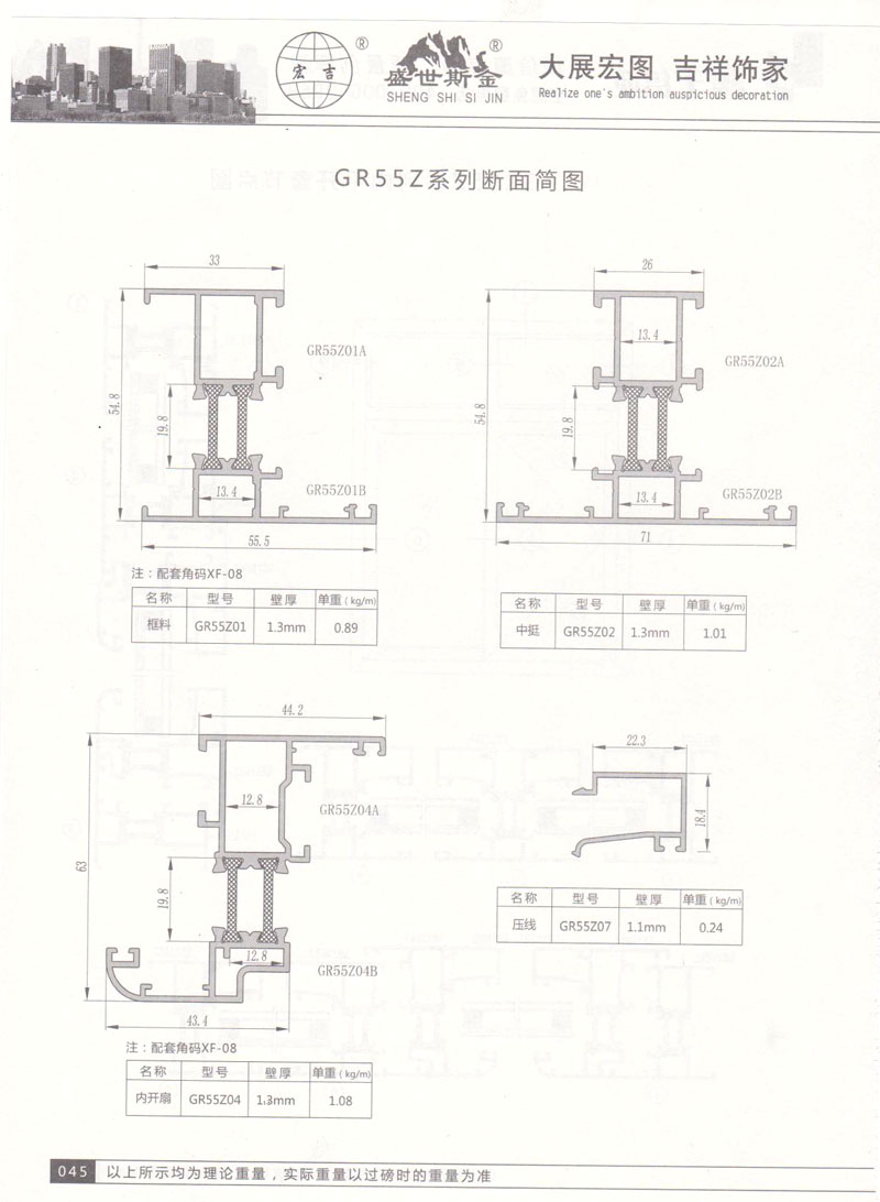 GR55Z系列斷面簡圖3