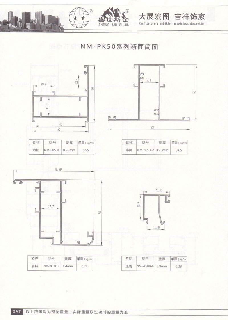 NM-PK50系列斷面簡(jiǎn)圖